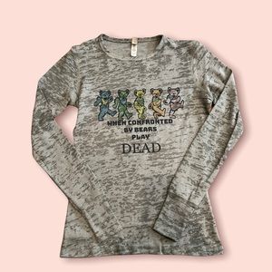 Women's Burnout Thermal Junior Long Sleeve T-Shirt